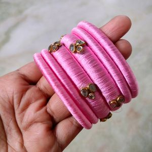 Pinky Thread Bangles