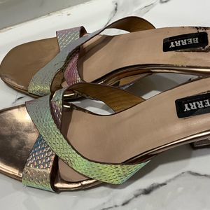 Pink Metallic Sandals