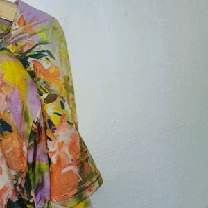 Trendy New Multi Colour Floral Print Dress