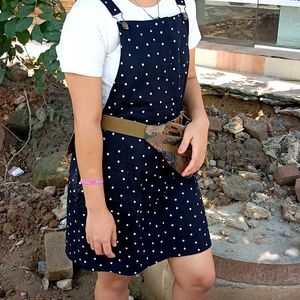 Polka Dot Pinafore Dress