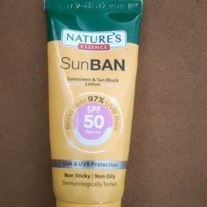 Nature's Essence sunban sunscreen!