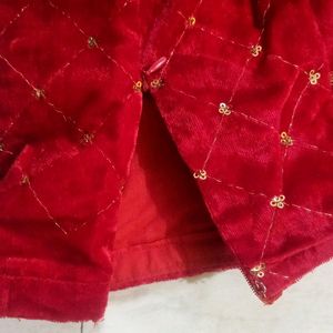 Velvet Bilauj And Lehnga Net Febric