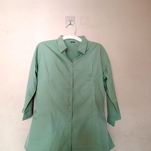 Women Shirt Pastel Green