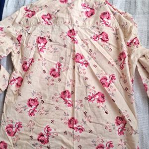 Cotton Floral Print Shirt