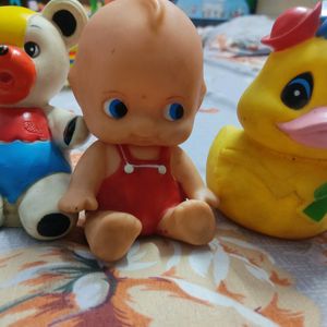 3 Rubber Used Toys For Kids