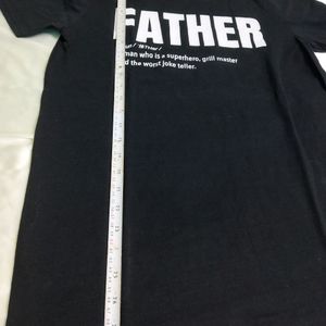 Black T-shirt ( Father Written)