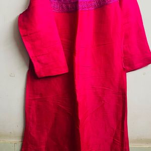 Name: Rare thread Gulabee silk kurta