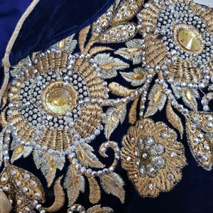 Embellished Velvet Kurta