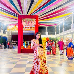 Red Rose Work Lehenga Choli For Festives