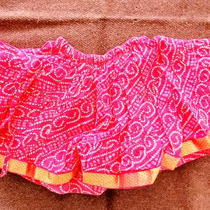 Bandhani Print Magenta Lehenga and Choli