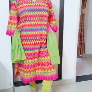 Cotton 3 Pc. Kurta Set