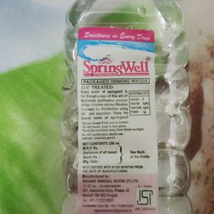 Springwell Water Bottle 250 ML