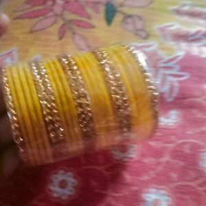 Yellow Bangle Set