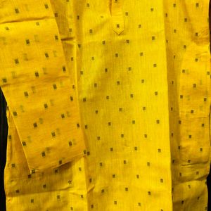 Haldi Yellow White Kurta Pajama