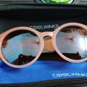 Pink Round Frame Sunglass For Women