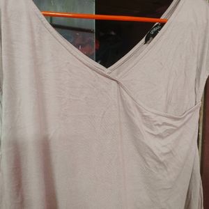 Light Pink Stylish Assymetrical Top