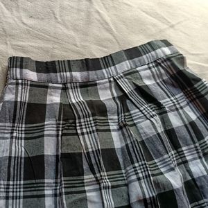 Black And White Korean Skirt