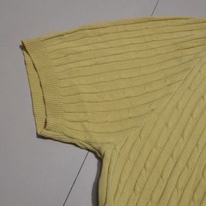 Yellow Ribbed Top