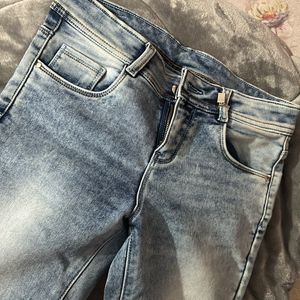 Blue Bootcut Jeans