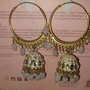 Golden  Yellow Jhumka Earrings