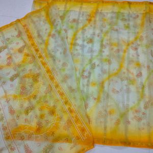 Organza Saree 💛