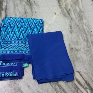 Dress material blue
