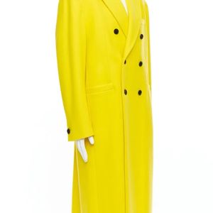 VERSACE 2019 wool double breast long coat Man’s