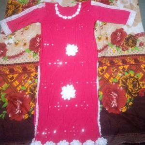 Fancy Flower Lace Kurti