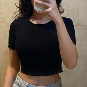 Black Crop Top