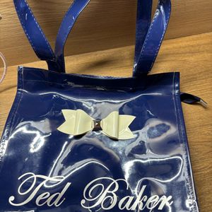 Ted Baker Navy Blue Hand Bag/Tote Bag