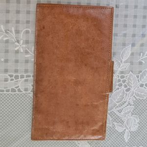 Tan coloured leather Wallet for Women
