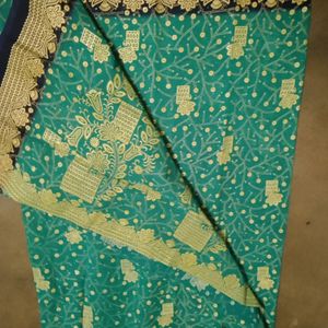 Paint Work Saree