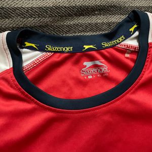 Slazenger Women red&white tshirt