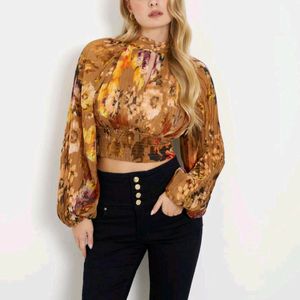 Guess Bianca Floral Print Top