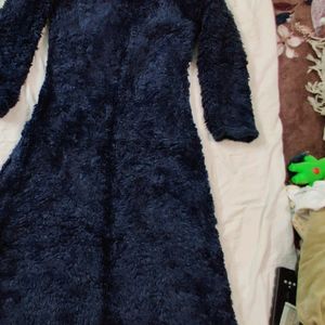 Heavy Fur Detail Dress