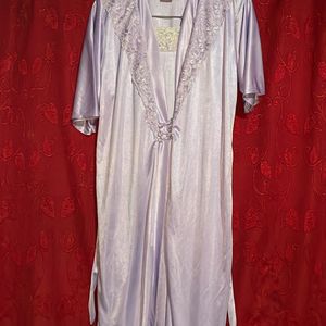 Night Dress With A Robe