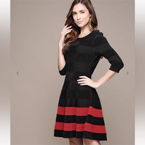 LABEL RITU KUMARFlared Dress with Contrast Stripes