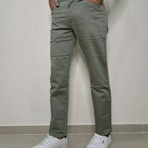 Kaulin 1027 Men's Double Cloth Knitted Green Pant