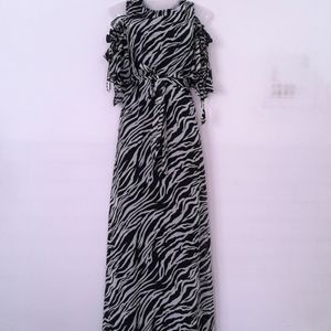 Black Printed Dress (Women's)