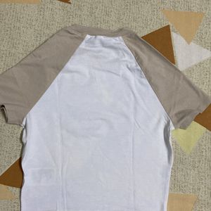 Beige Sleeve Baby Tee