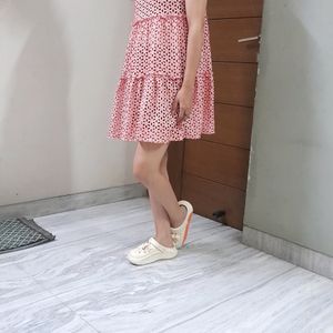 Cute Pure Cottan Mini Dress