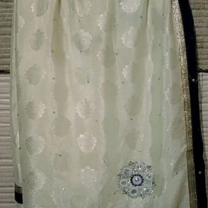 Royal White Saree