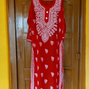 Chikankari Kurta With Inner ❤️