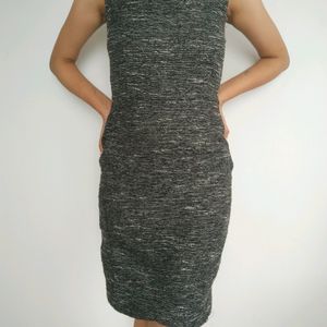 Party Wear Black Mid Silver Glitter Dress..Bust -3