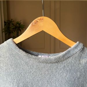 Light Blue Fleece Sweatshirt