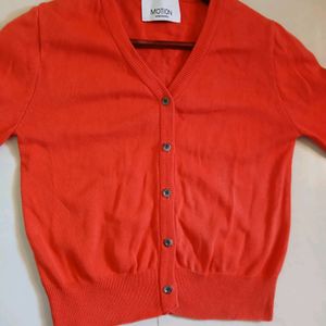 Orange Red Korean Brand Sweater