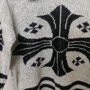 Grunge Gothic Aesthetic Cross Funky Sweater