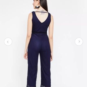 GINGER BY LIFESTYLE NAVY BLUE JUMPSUIT