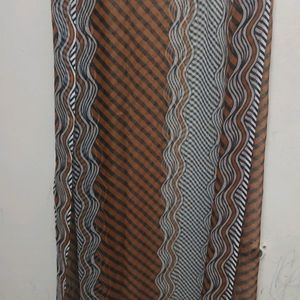 Brown Printed Dhuppatta