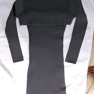 Women Bodycon Dress With Coaty (2 Piece)